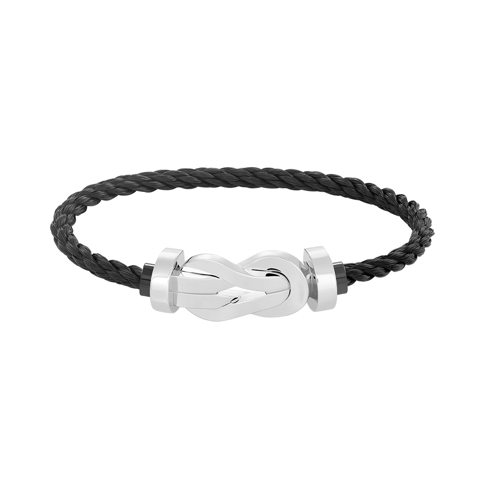 [Clover Jewelry]CHANCE LARGE 8 FIGURE BUCKLE NO DIAMOND BRACELET SILVER