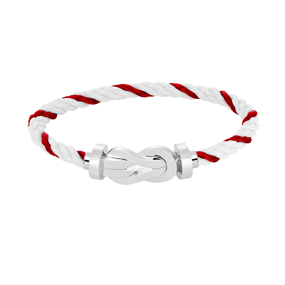 [Clover Jewelry]CHANCE LARGE 8 FIGURE BUCKLE NO DIAMOND BRACELET SILVER