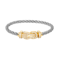 [Clover Jewelry]CHANCE LARGE 8 FIGURE BUCKLE FULLDIAMOND BRACELET GOLD
