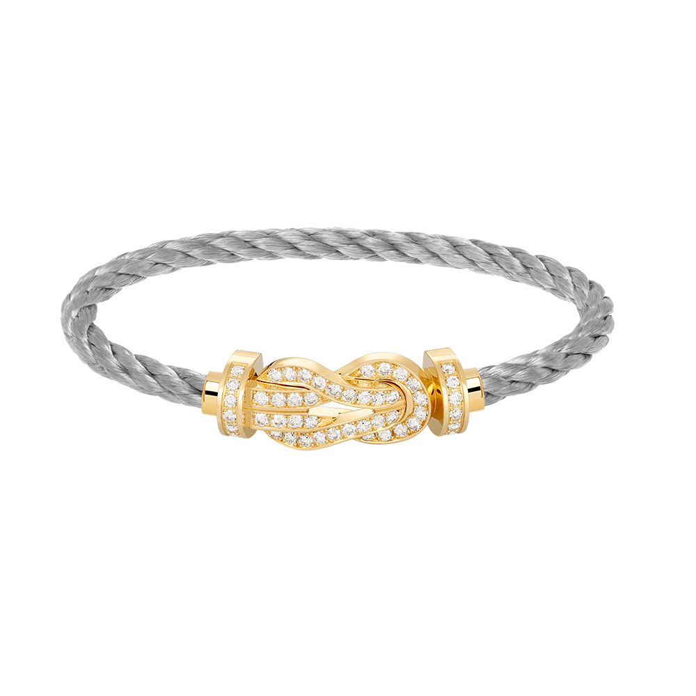 [Clover Jewelry]CHANCE LARGE 8 FIGURE BUCKLE FULLDIAMOND BRACELET GOLD