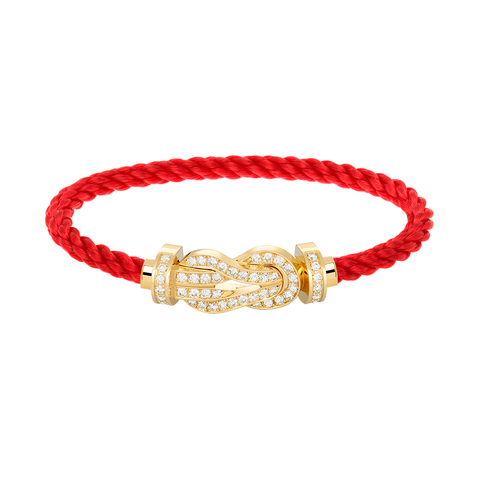 [Clover Jewelry]CHANCE LARGE 8 FIGURE BUCKLE FULLDIAMOND BRACELET GOLD