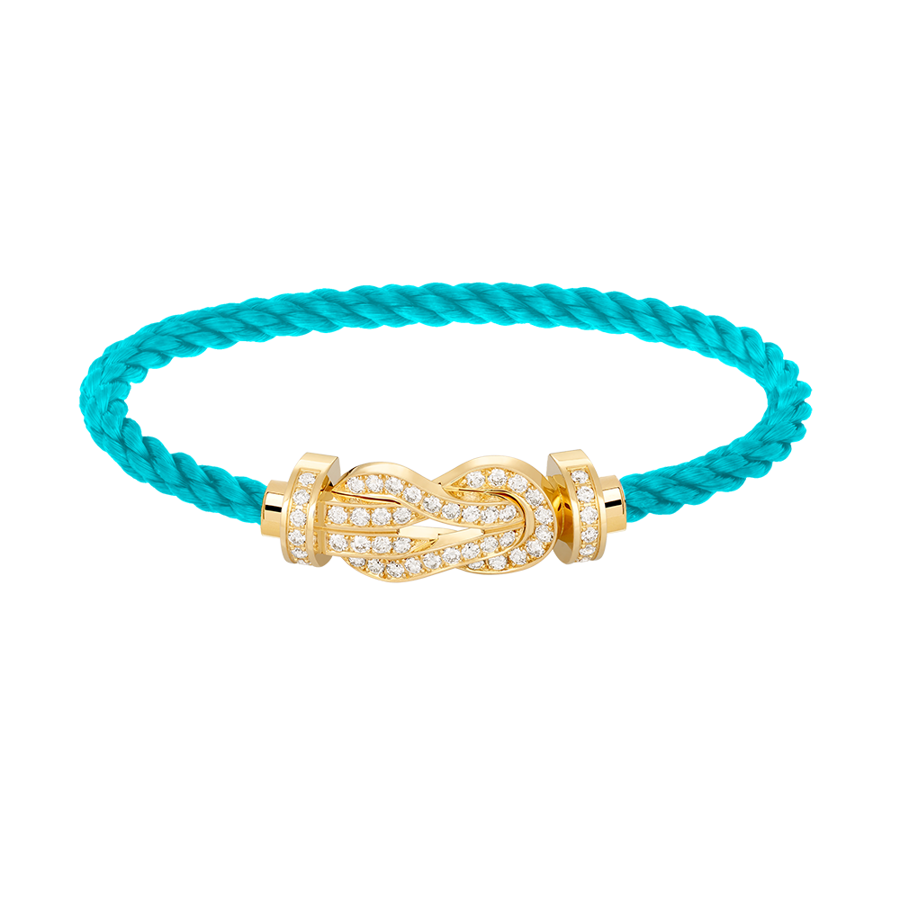 [Clover Jewelry]CHANCE LARGE 8 FIGURE BUCKLE FULLDIAMOND BRACELET GOLD