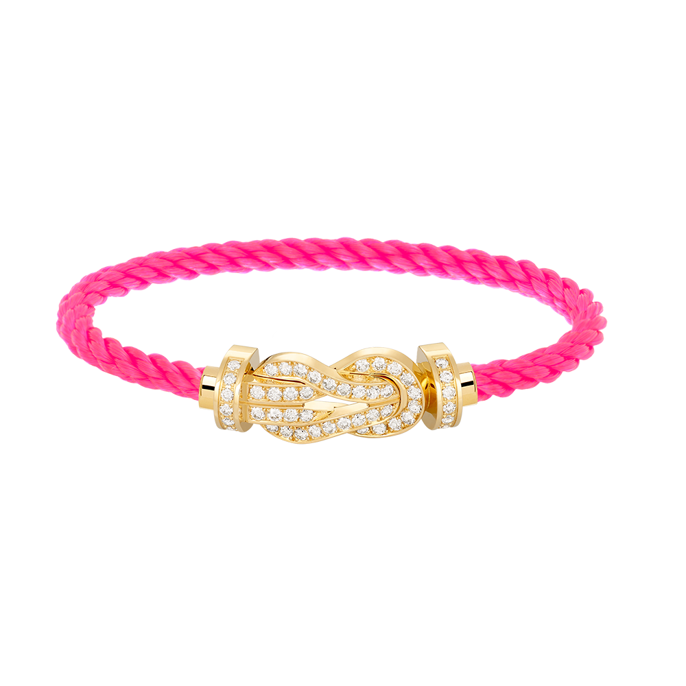 [Clover Jewelry]CHANCE LARGE 8 FIGURE BUCKLE FULLDIAMOND BRACELET GOLD