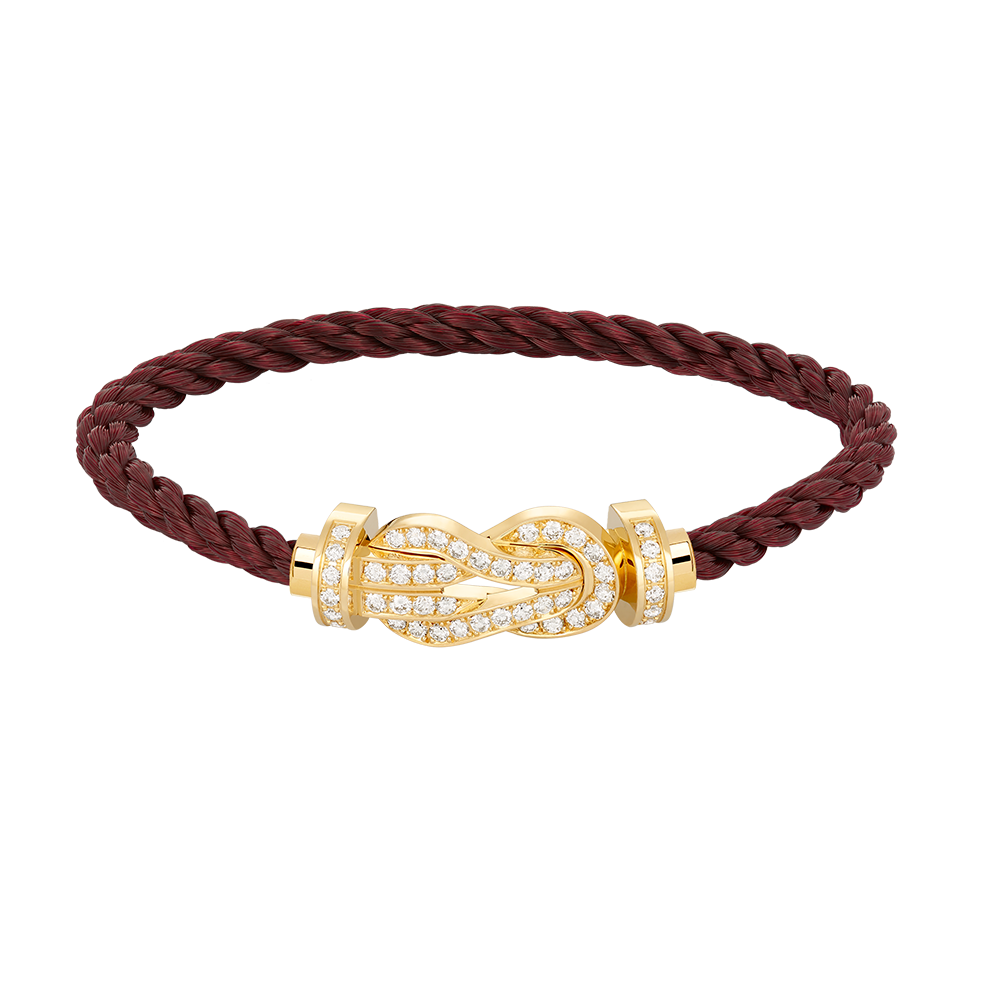 [Clover Jewelry]CHANCE LARGE 8 FIGURE BUCKLE FULLDIAMOND BRACELET GOLD