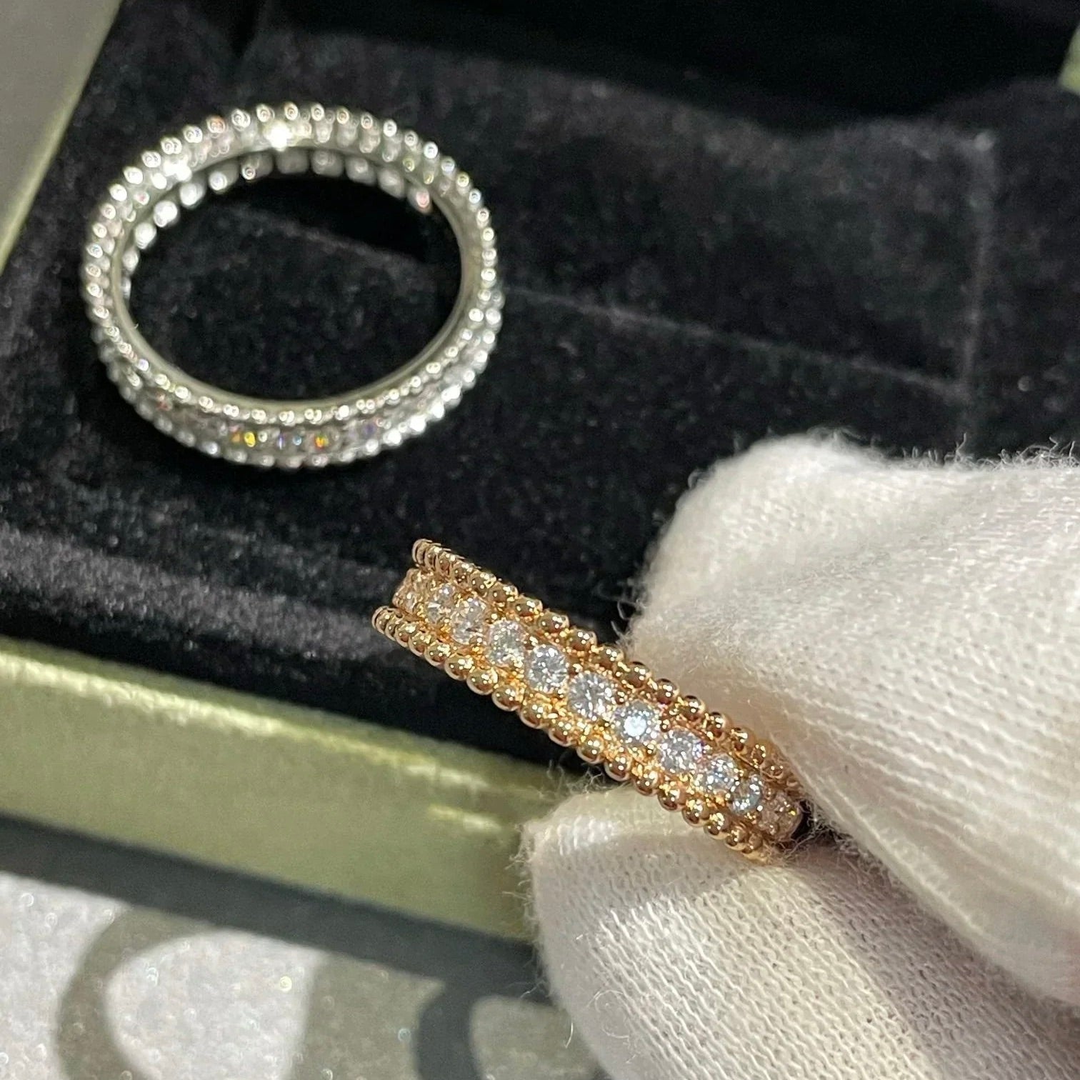 [Clover Jewelry]PERLEE DIAMOND SILVER RING