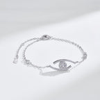 [Clover Jewelry]Lucky Eye Pave-Set Diamond Bracelet