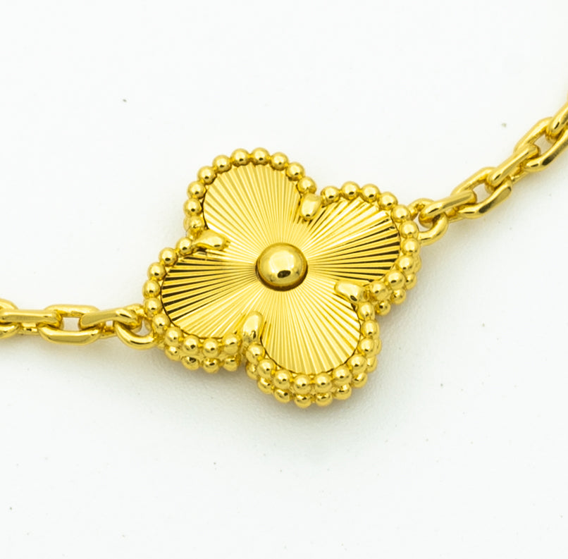 [Clover Jewelry]CLOVER BRACELET 5 MOTIFS GOLD DIAMOND