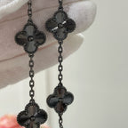 [Clover Jewelry]CLOVER 5 MOTIF BLACK BRACELET