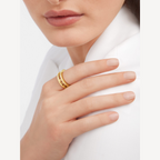 [Clover Jewelry]ZERO 1 ONE-BAND WITH OPENWORK LOGO SPIRAL RING