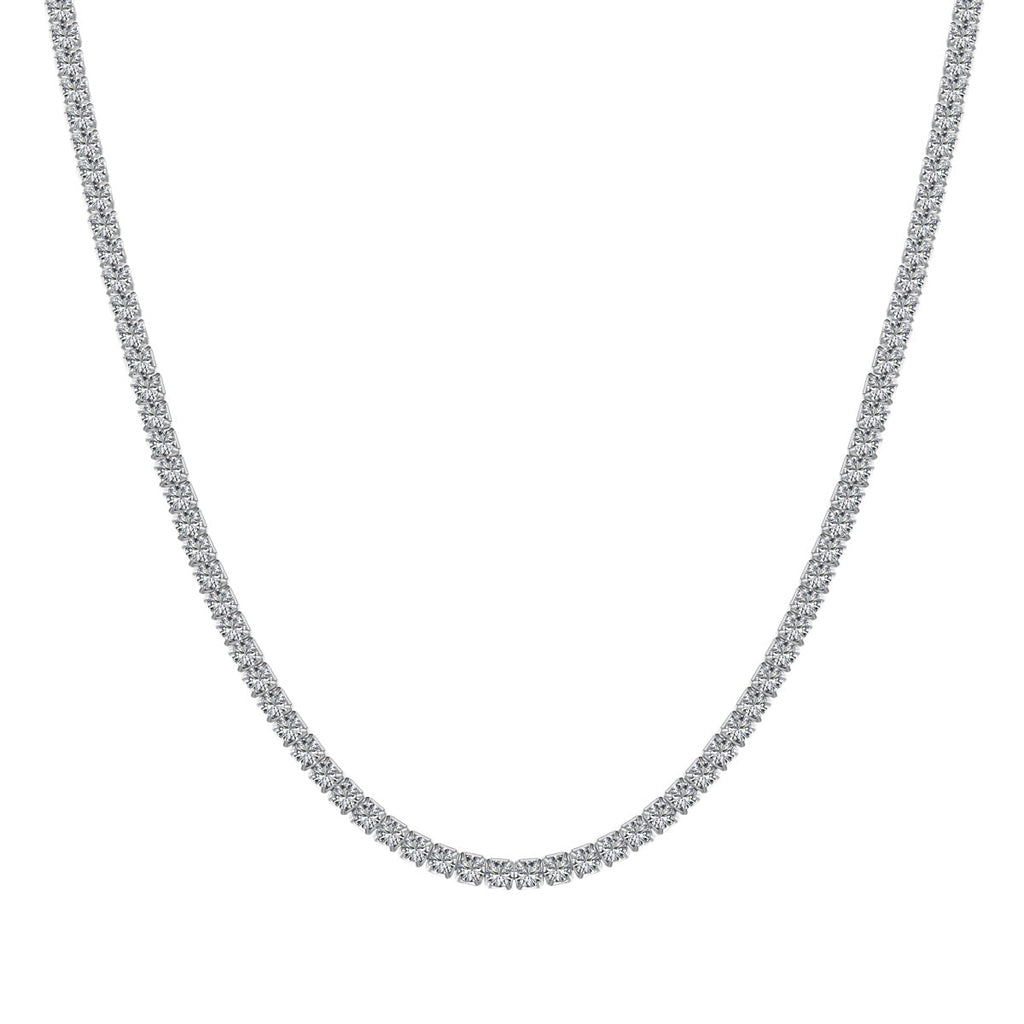[Clover Jewelry]Zarte runde Tennis Halskette