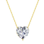 [Clover Schmuck]6.0 Karat Radiant Herzform Halskette