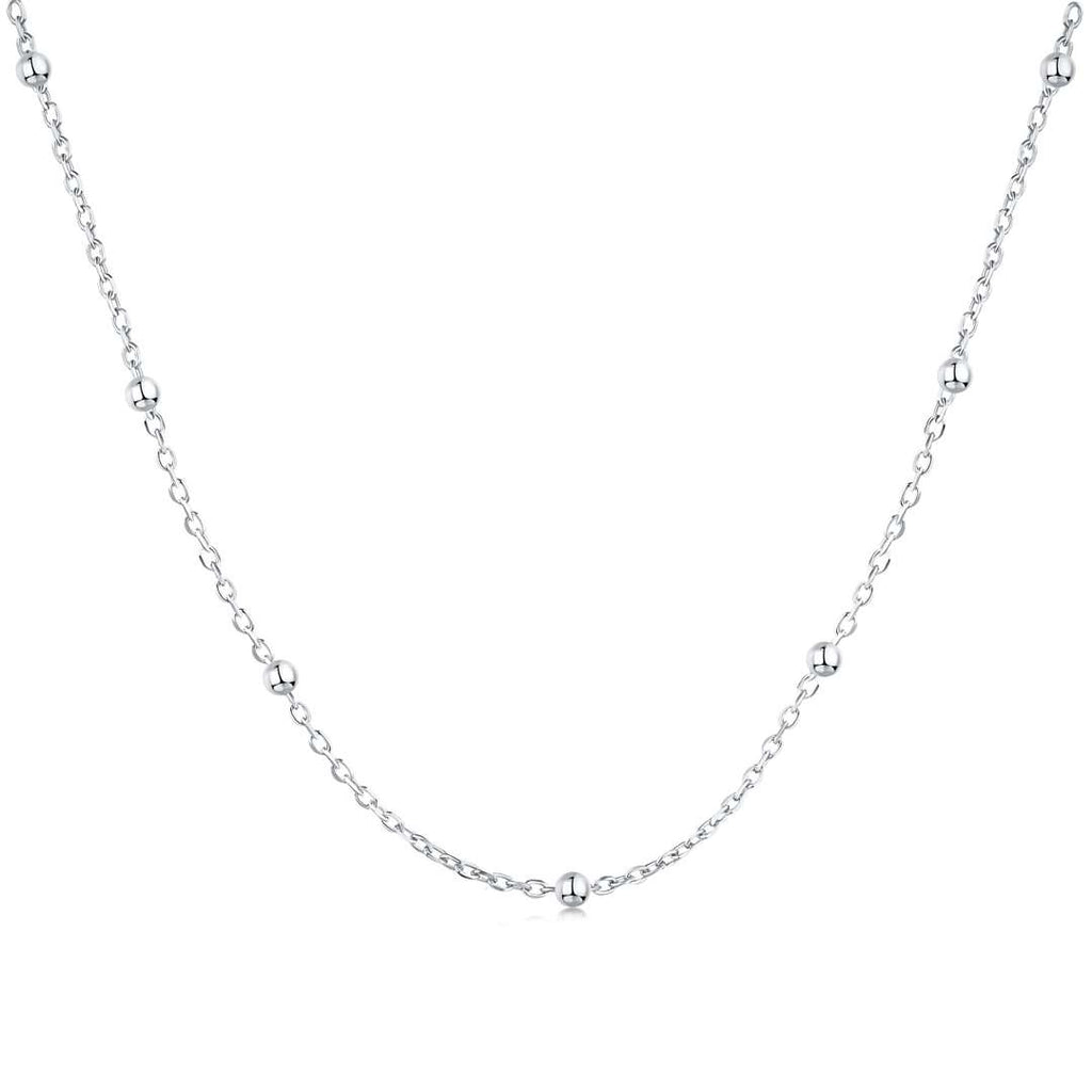 [Clover Jewelry]Kleine Perlen-Schlüsselbeinkette Schlichte Halskette