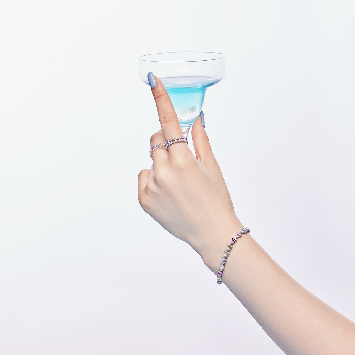 [Clover Jewelry]Funkelndes Armband in Wassertropfenform für den Alltag