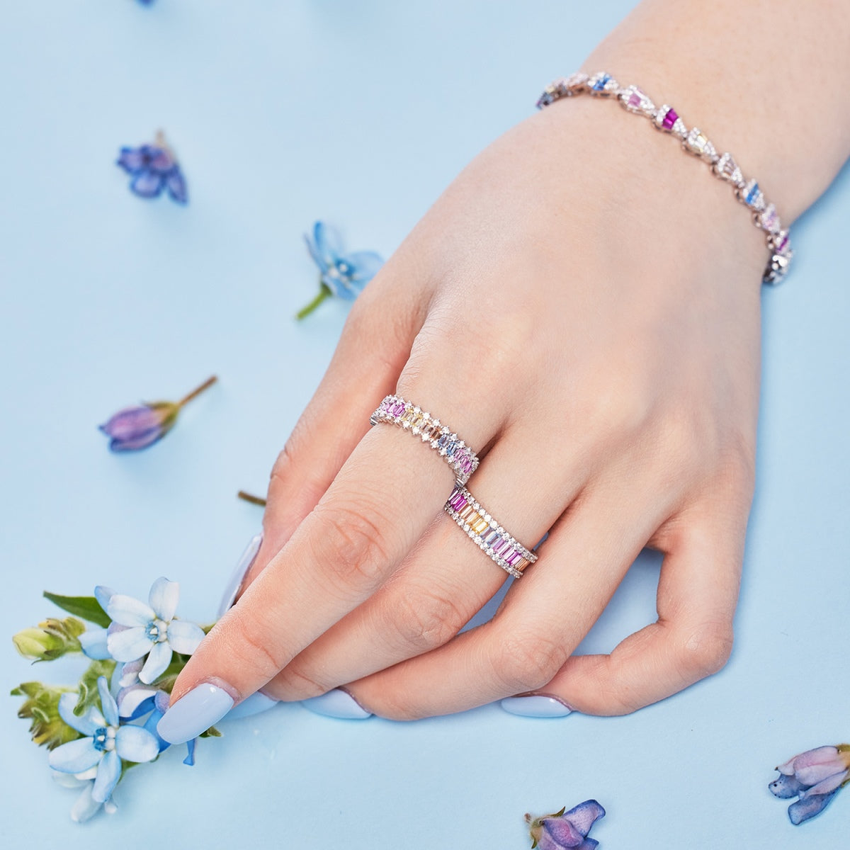 [Clover Jewelry]Funkelndes Armband in Wassertropfenform für den Alltag