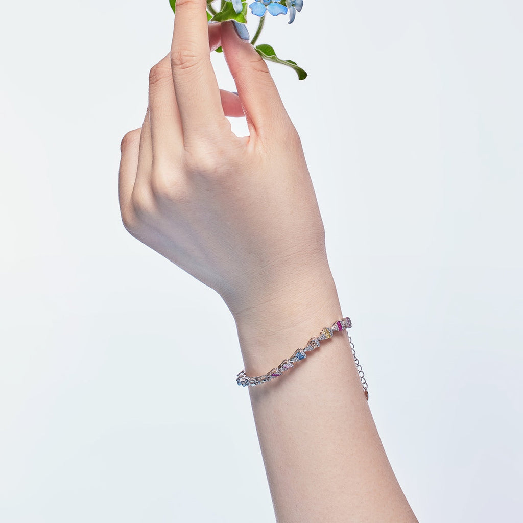 [Clover Jewelry]Funkelndes Armband in Wassertropfenform für den Alltag