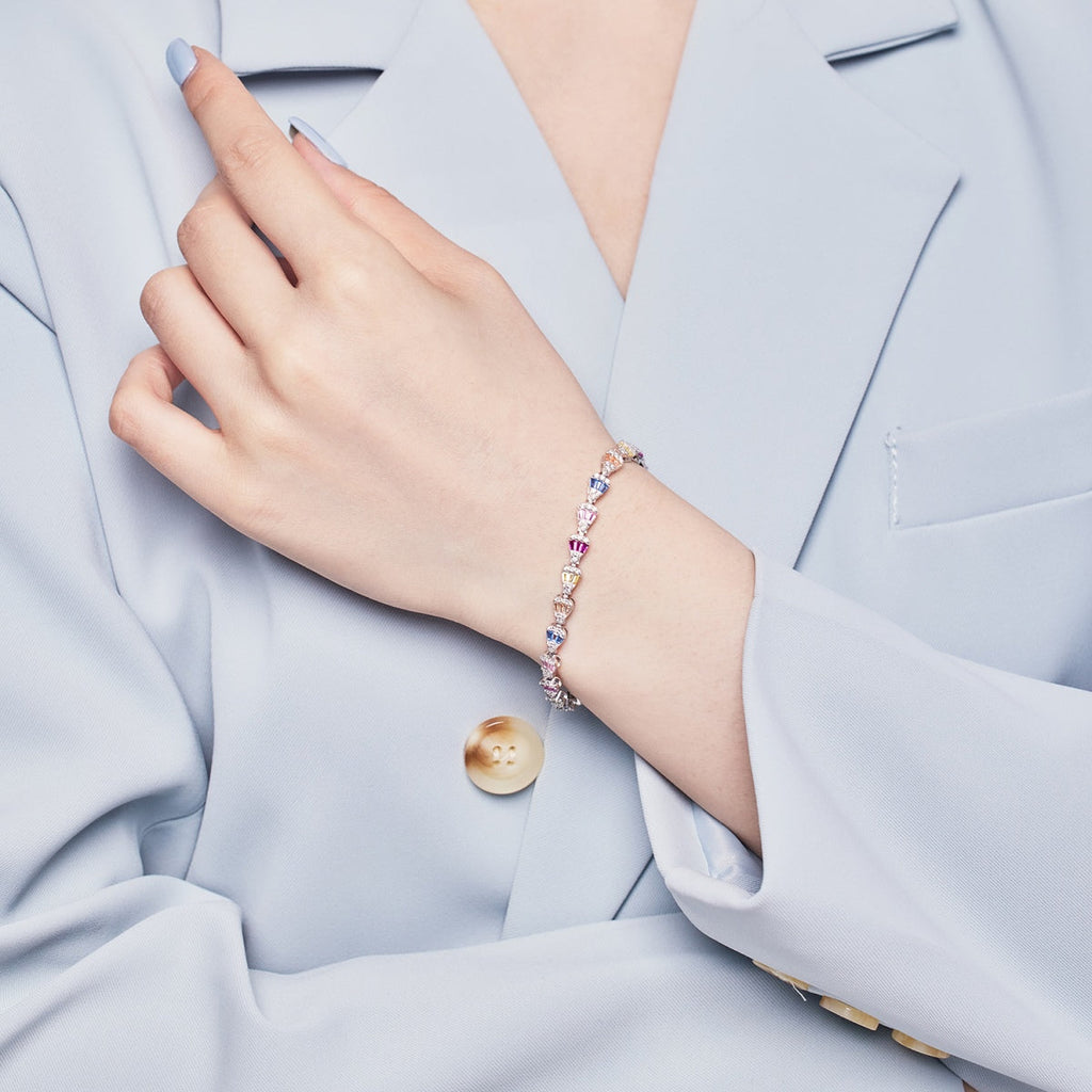 [Clover Jewelry]Funkelndes Armband in Wassertropfenform für den Alltag