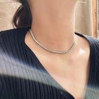 [Clover Schmuck]Elegante Tennis-Halskette