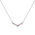 [Clover Jewelry]Funkelnde Regenbogenkette