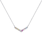 [Clover Jewelry]Funkelnde Regenbogenkette