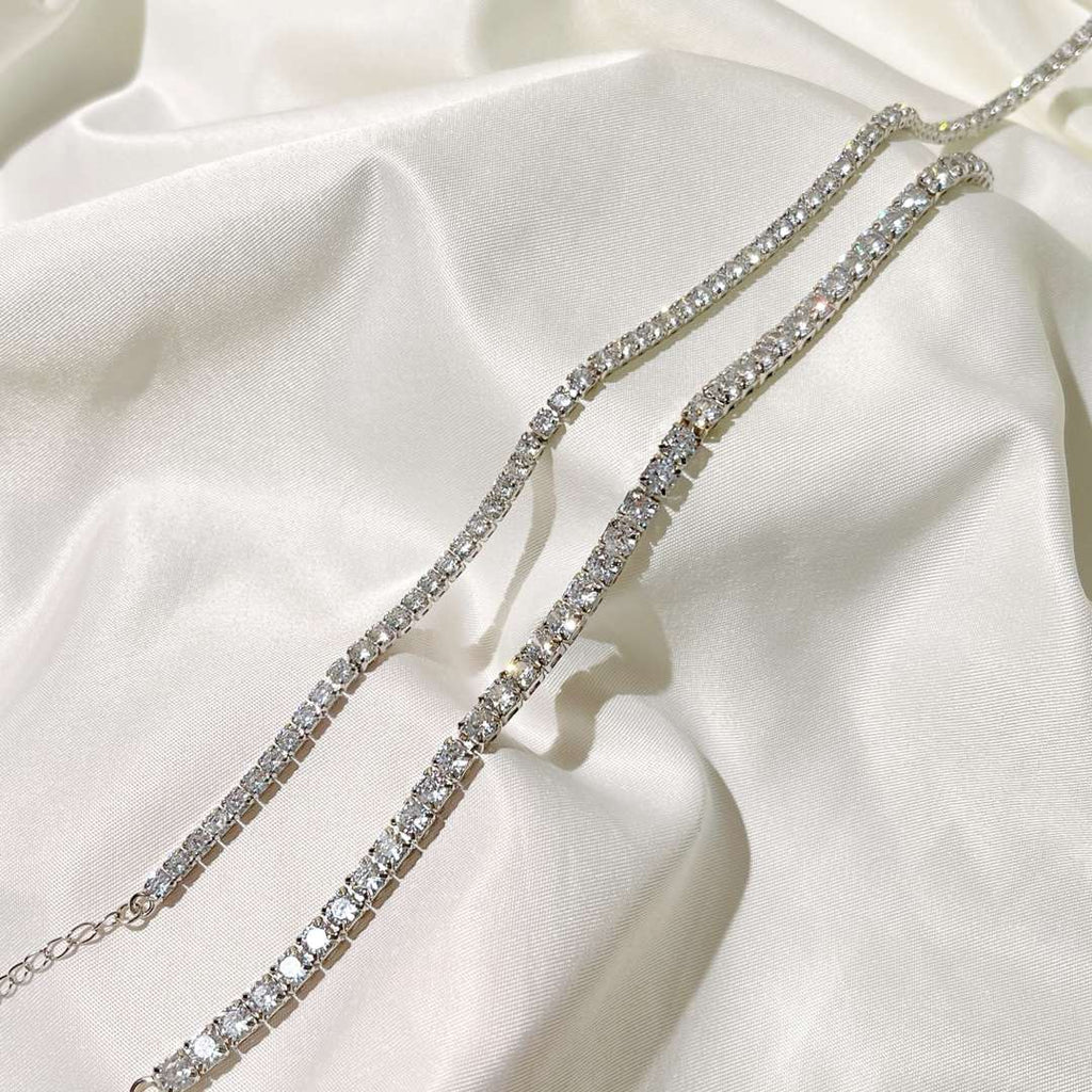 [Clover Schmuck]Elegante Tennis-Halskette