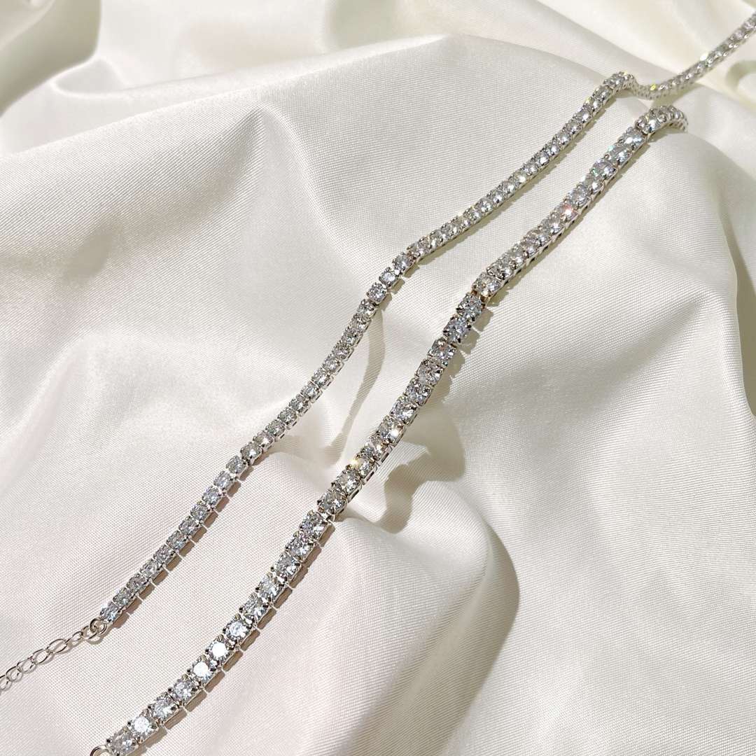 [Clover Schmuck]Elegante Tennis-Halskette