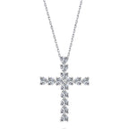 [Clover Jewelry]Funkelnde Kreuzkette
