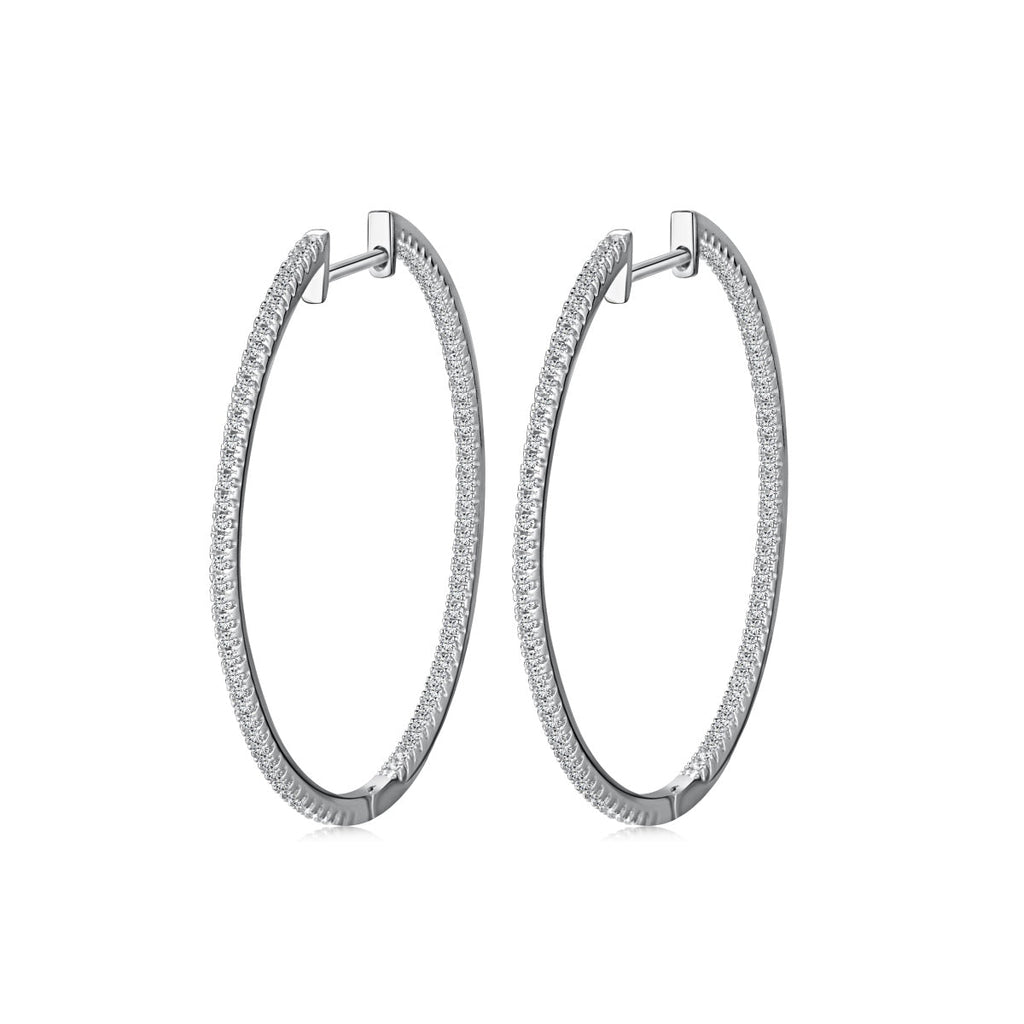 [Clover Jewelry]Beliebte große Creolen
