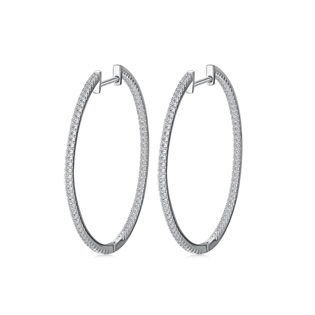 [Clover Jewelry]Beliebte große Creolen