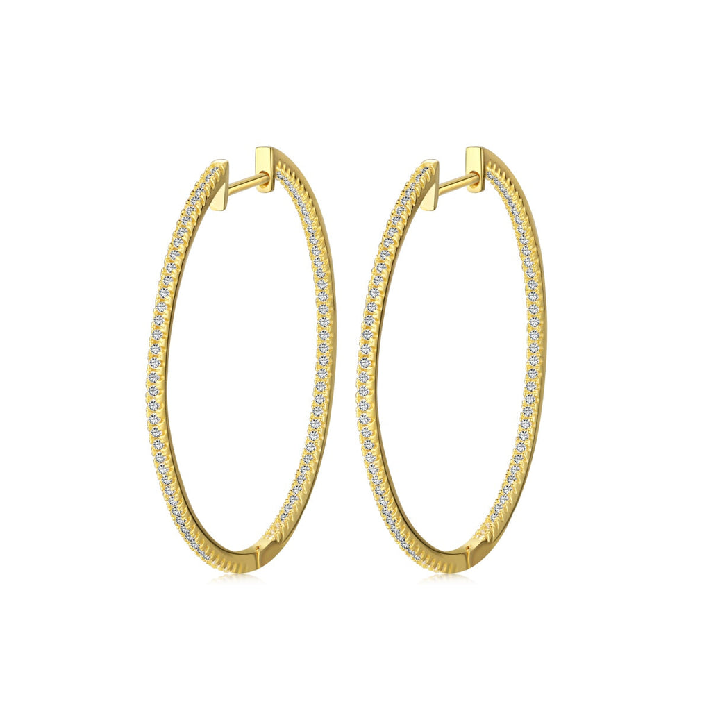[Clover Jewelry]Beliebte große Creolen