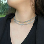 [Clover Schmuck]Elegante Tennis-Halskette