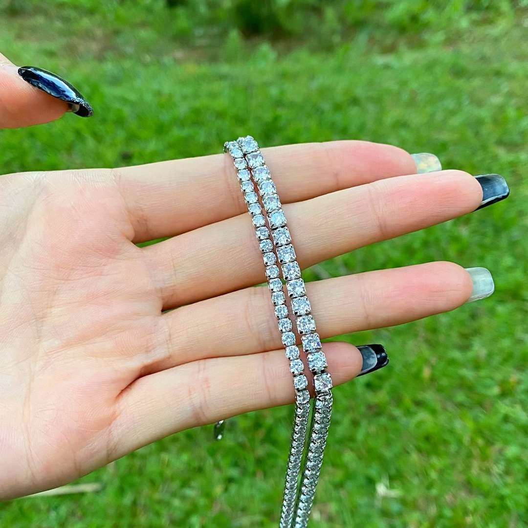 [Clover Schmuck]Elegante Tennis-Halskette