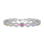 [Clover Jewelry]Exquisite Ornate Emerald Cut Daily Bracelet