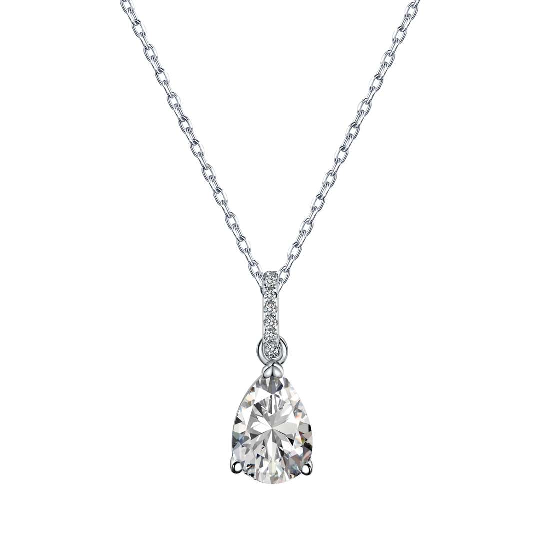 [Clover Jewelry]Zarte Wassertropfen-Form Modekette