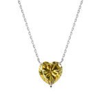 [Clover Schmuck]6.0 Karat Radiant Herzform Halskette