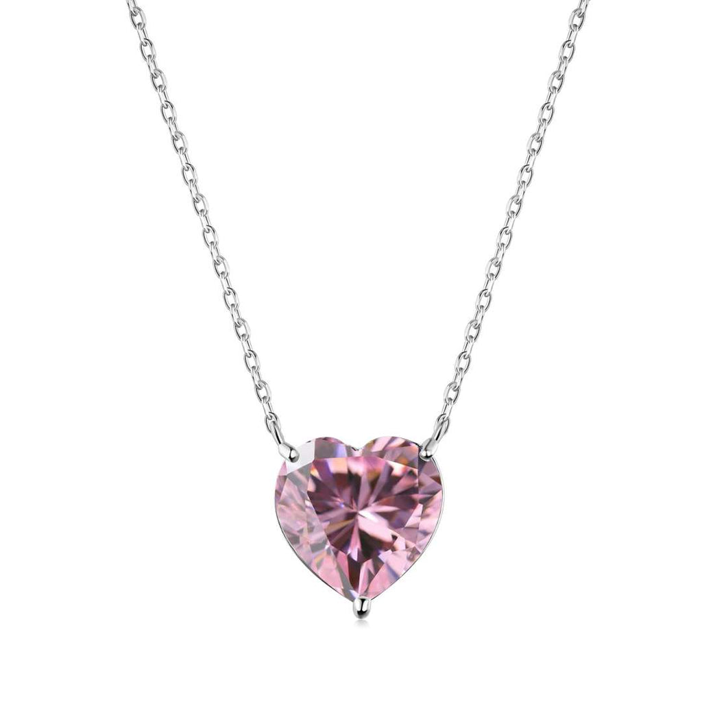 [Clover Schmuck]6.0 Karat Radiant Herzform Halskette