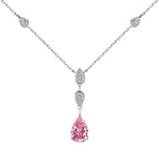 [Clover Jewelry]Dazzling Pear Cut Necklace