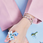 [Clover Jewelry]Exquisite Ornate Emerald Cut Daily Bracelet
