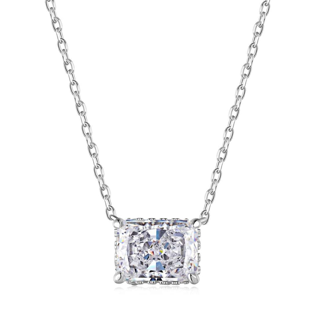 [Clover Jewelry]ラグジュアリースクエアシェイプカラフルネックレス