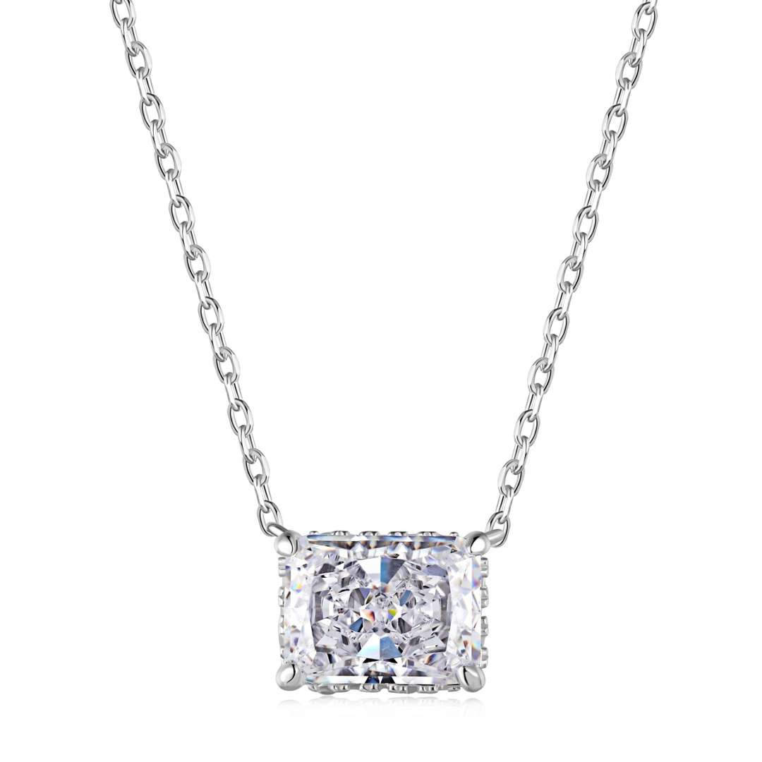 [Clover Jewelry]ラグジュアリースクエアシェイプカラフルネックレス