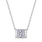 [Clover Jewelry]ラグジュアリースクエアシェイプカラフルネックレス