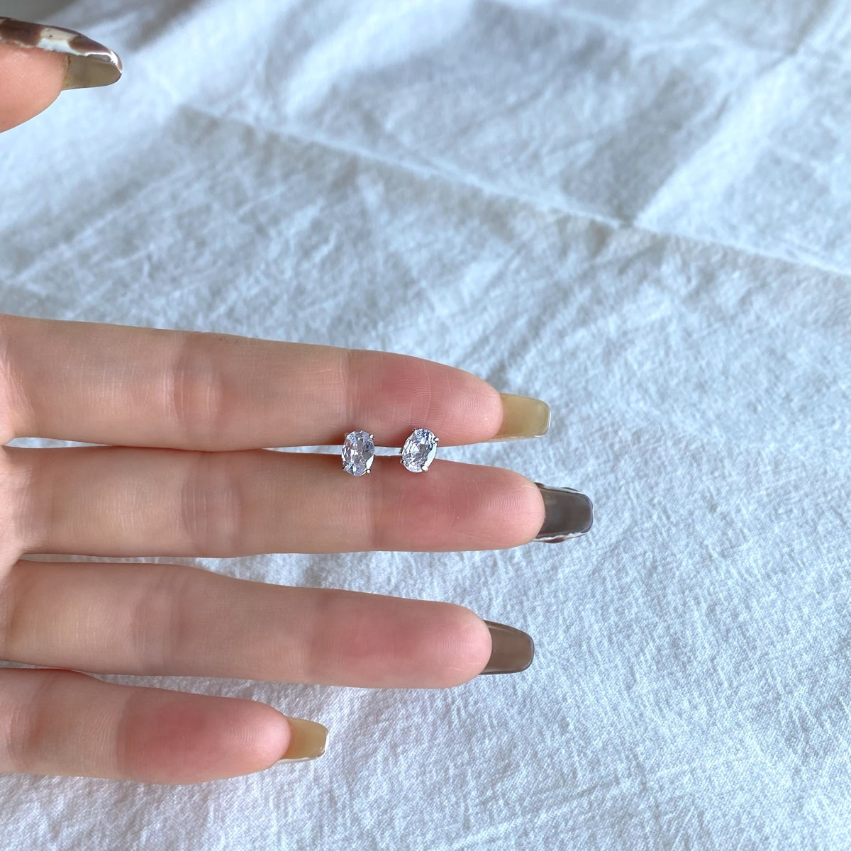 [Clover Jewelry]Ovale klassische würdevolle elegante Ohrringe