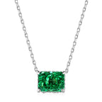 [Clover Jewelry]ラグジュアリースクエアシェイプカラフルネックレス