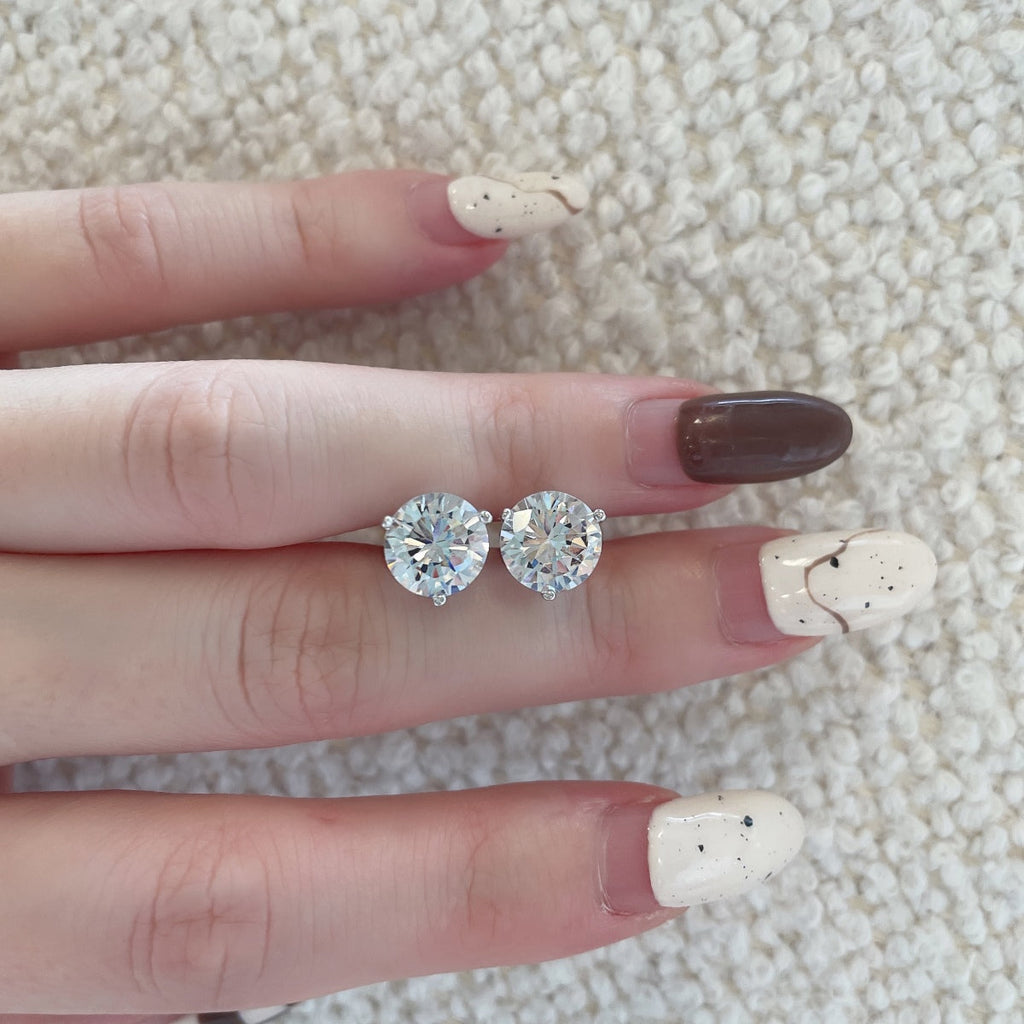 [Clover Schmuck]Zierliche runde Ohrringe