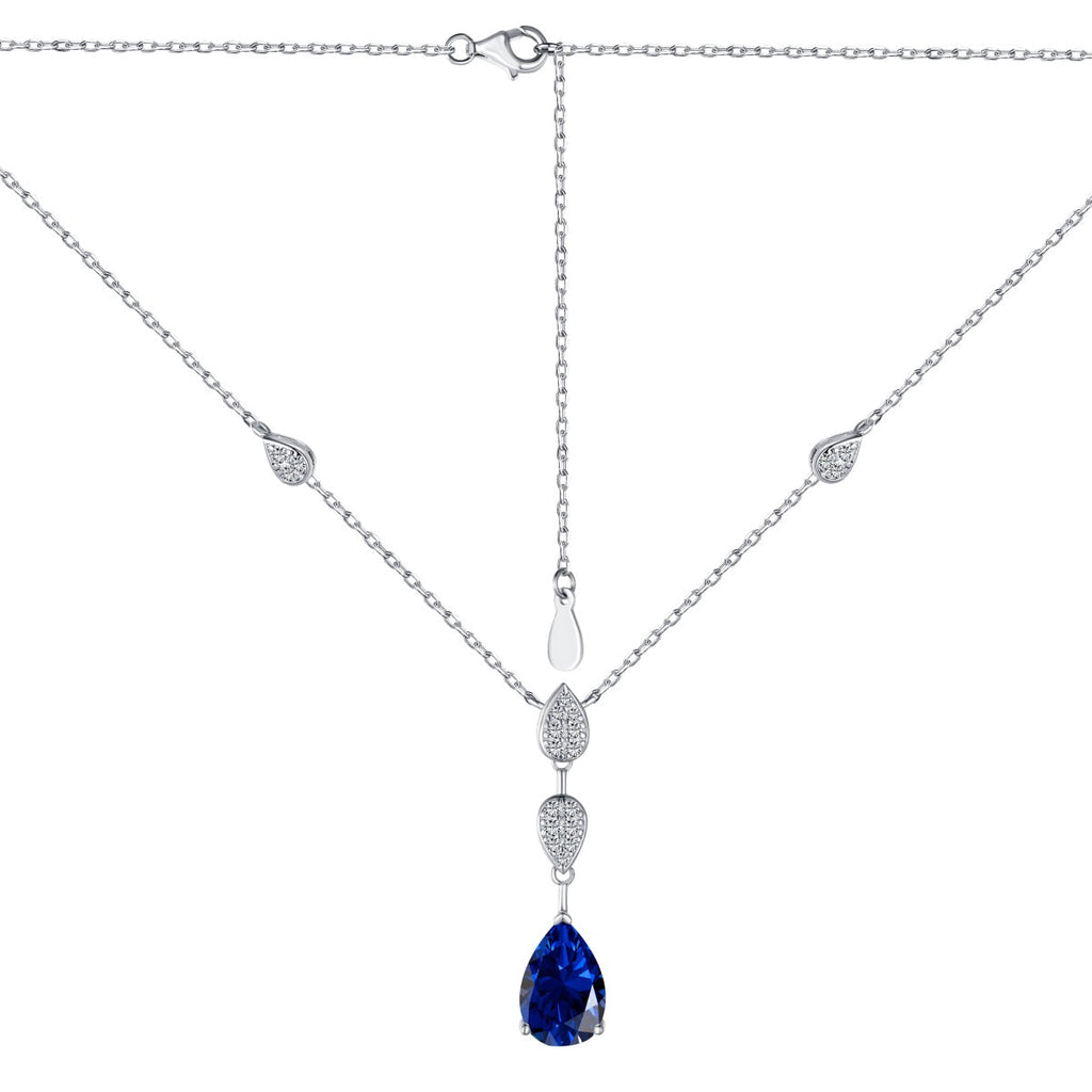 [Clover Jewelry]Dazzling Pear Cut Necklace