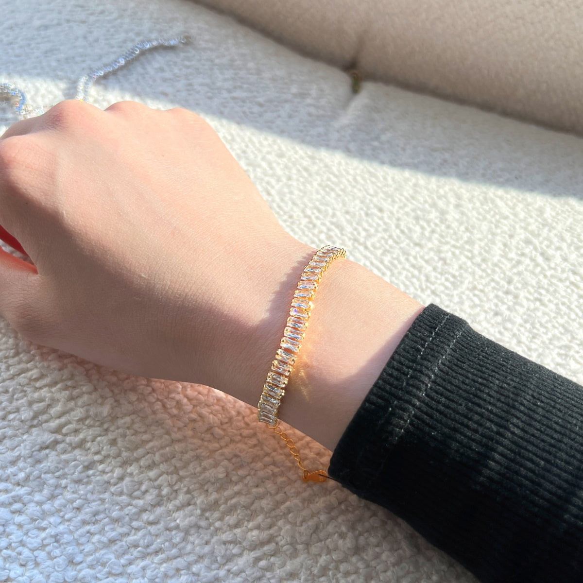 [Clover Jewelry]Exquisites Smaragd-Armband für jeden Tag