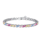 [Clover Jewelry]Funkelndes Partyarmband mit aufwendigem Mehrfachschliff