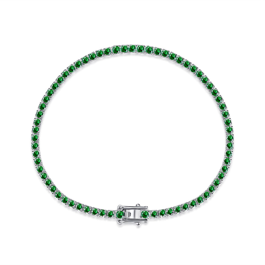 [Clover Schmuck]Schillerndes, farbenfrohes, rundgeschliffenes Alltagsarmband