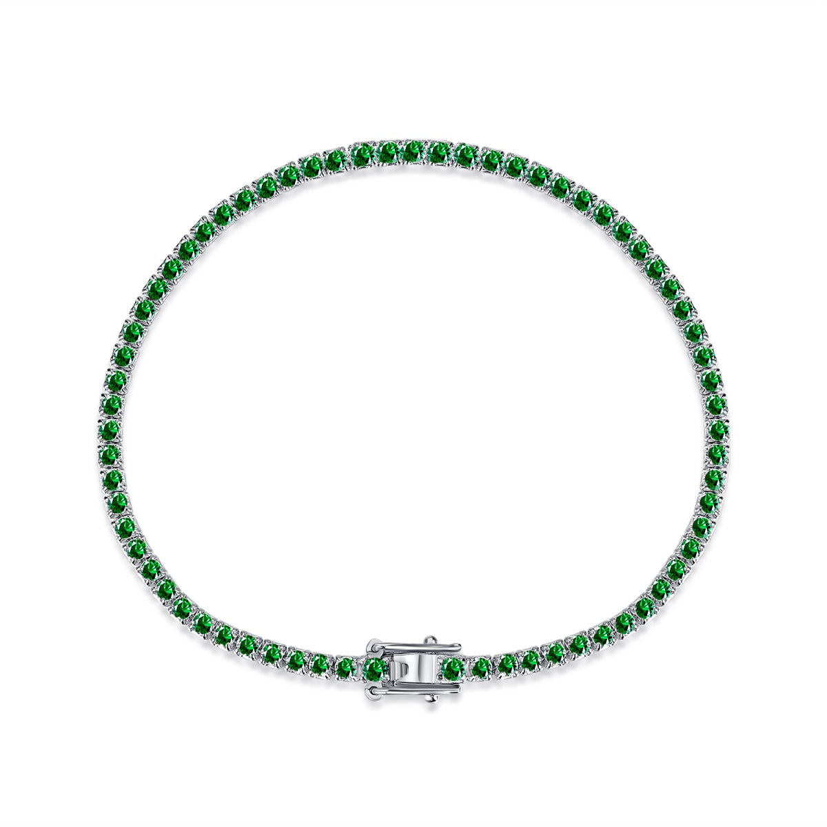 [Clover Schmuck]Schillerndes, farbenfrohes, rundgeschliffenes Alltagsarmband