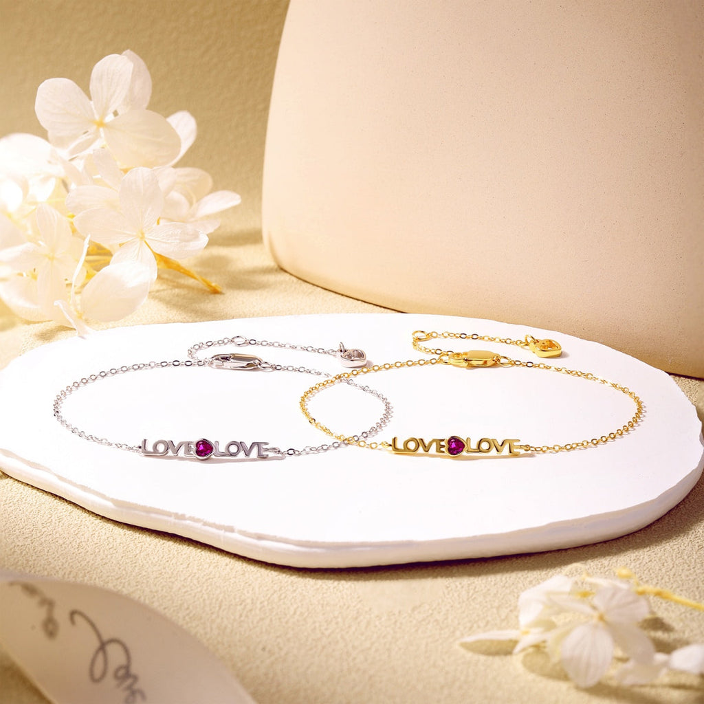 [Clover Jewelry]Romantisches Herzform-Liebhaber-Armband