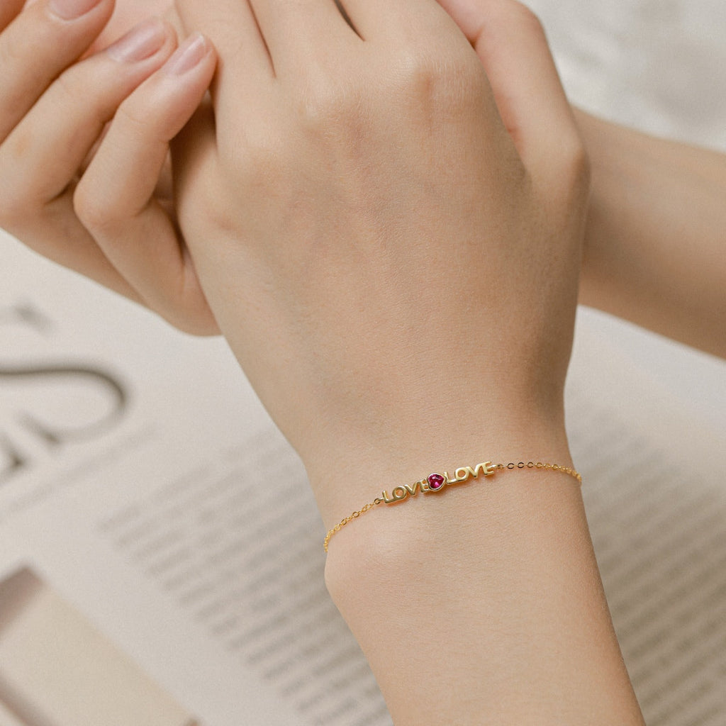 [Clover Jewelry]Romantisches Herzform-Liebhaber-Armband